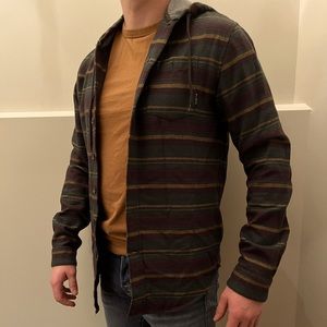 BILLABONG fleece hooded button up